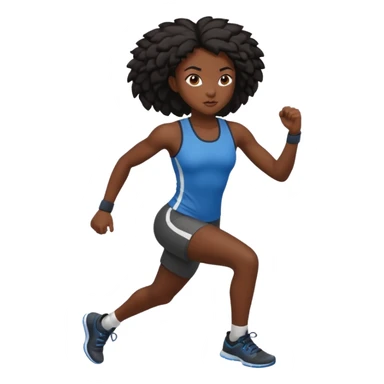 black girl doing a backflip sticker
