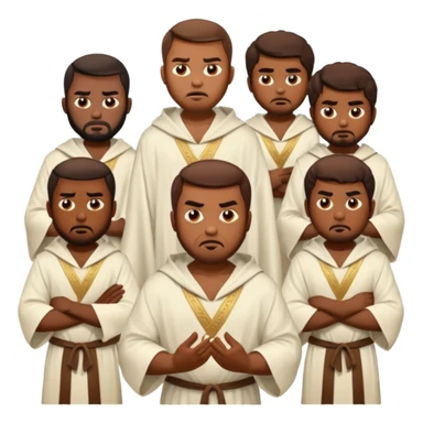 10 brothers in bible story with jealous angry faces sticker