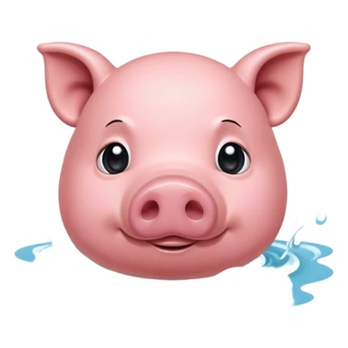 Cochon dans l’eau  sticker