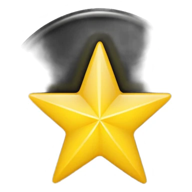 Make a star inside a clean black circle only and the star looks like the star in ios keyboard ⭐️  sticker