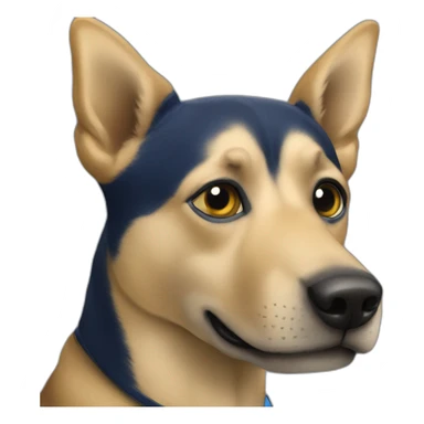 un perro fanático de boca juniors  sticker