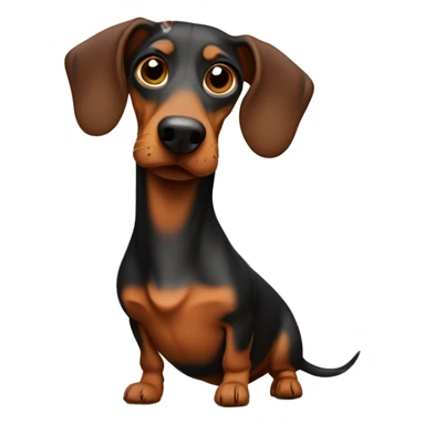 Smoking Weiner dog  sticker