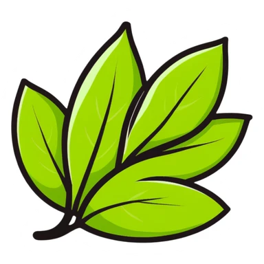 Safe natural skincare product with leaf icon sticker