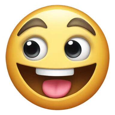 innocent looking sweet emoji but secretly crazy and flirty and evil funny sticker