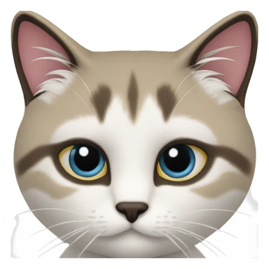 Gato siamés snowshoe sticker