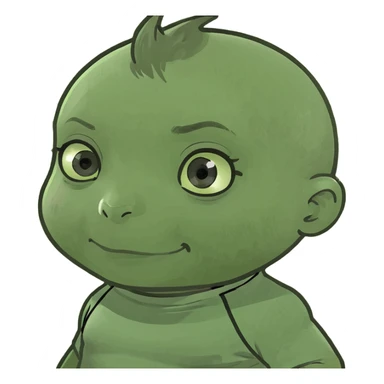 Baby in gym clothes  sticker