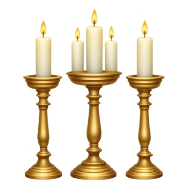 Aesthetic scenic beautiful gorgeous pretty elegant sparkly shiny scene of Candles, flowers, marble pedestals, lush vines and ferns sticker