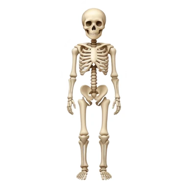 Human skeleton image full image  sticker