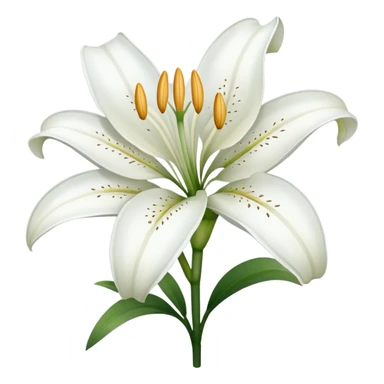 White Lily emoji sticker