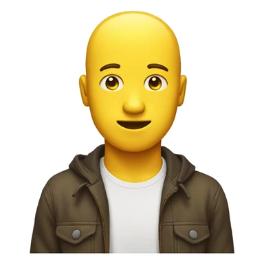 yellow emoji head side eyeing  sticker