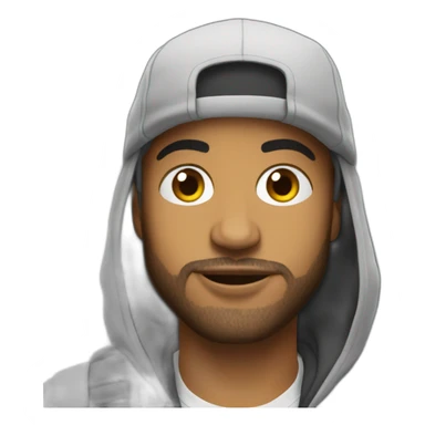 Mena Santana french rap sticker