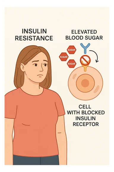 donna con insulino resistenza sticker