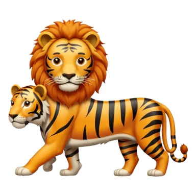 Tiger lion sticker