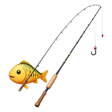 Fishing pole  sticker
