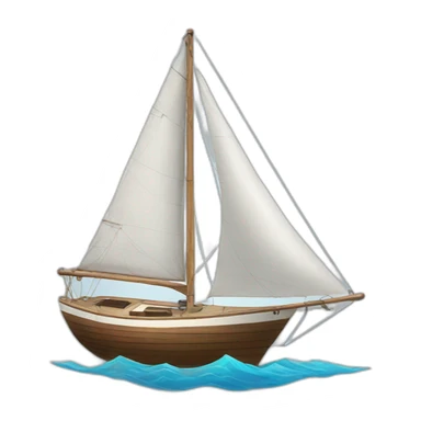 sail boat sticker
