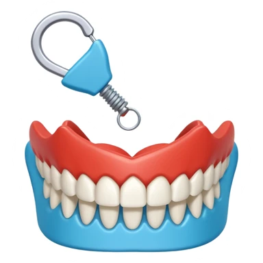 Aislamiento absoluto dental, con la grapa y la goma dique sticker