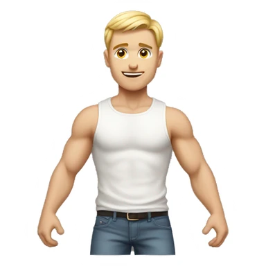 no muscle white boy full boy sticker