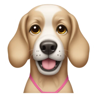 Dog wearing swimsuit sticker