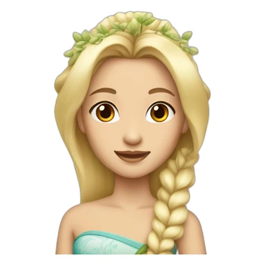 blonde Chinese Jasmine Princess sticker
