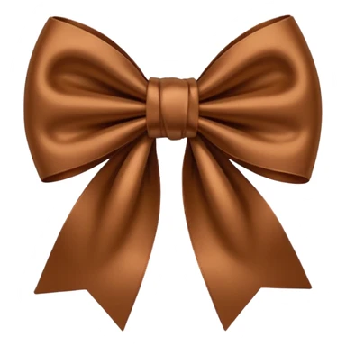 Brown bow sticker