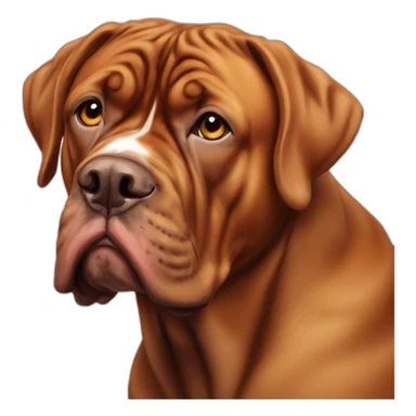 french mastiff bull cross sticker