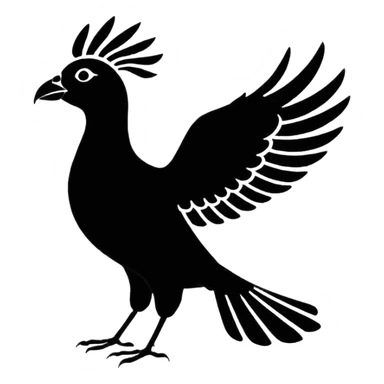 Sankofa bird of africa. sticker