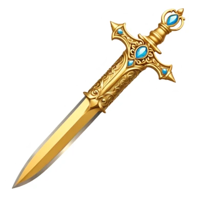 Holy gold dagger of Jesus Christ sticker