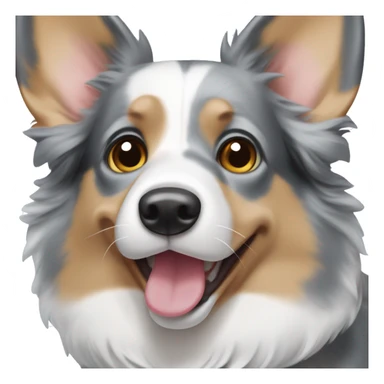 Blue Merle welsh corgi sticker