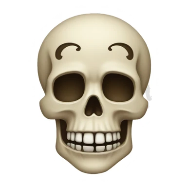 Calavera confundida sticker