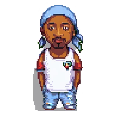 Репер 2Pac, no background sticker