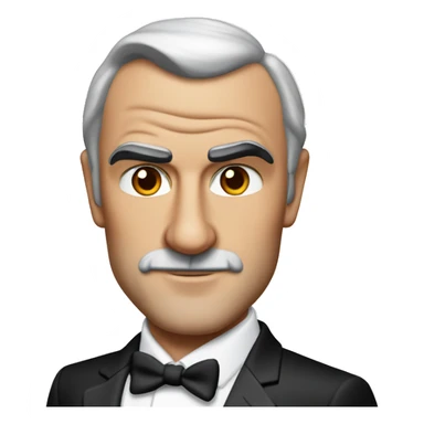 Sean Connery as James Bond detailed sticker