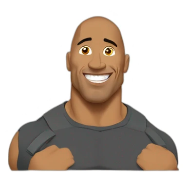 The rock qui leve un sourcil sticker