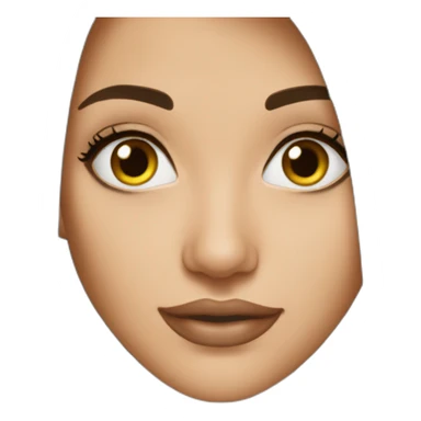 pretty-woman-straight-dark-hair-hazel-eyes sticker