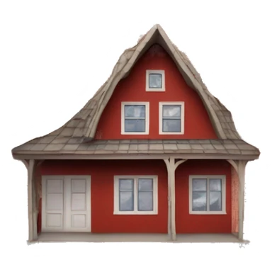 Gaudí red and white checker board walls house sticker