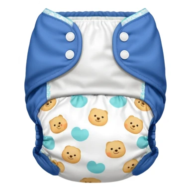 traditional cloth with diaper sticker