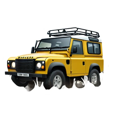 A Land Rover traversing mud sticker