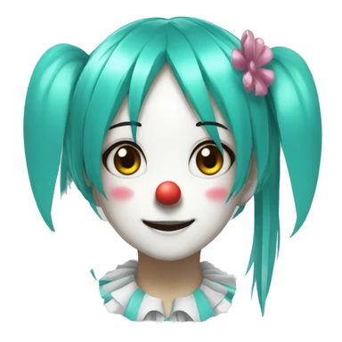  clown hatsune miku sticker