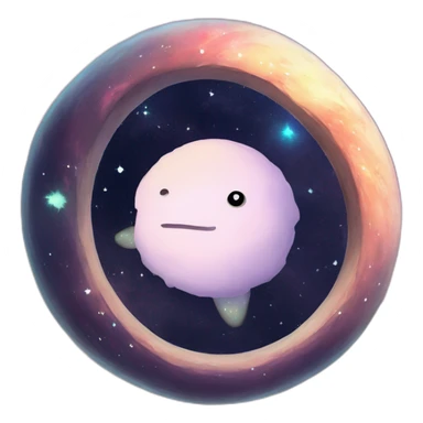 Cute Ouroboros in space  sticker