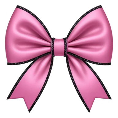 pink gothic bow sticker