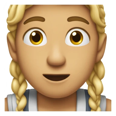 Una cara mirando hacia arriba y silbando  sticker