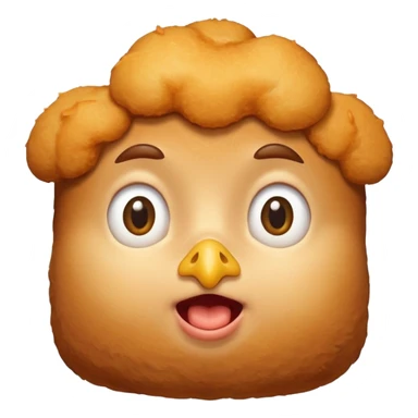 Chicken nugget eating a human  sticker