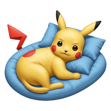 Pikachu dormido sticker