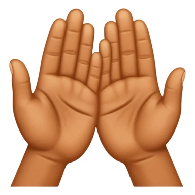 To palms rubbing together sticker