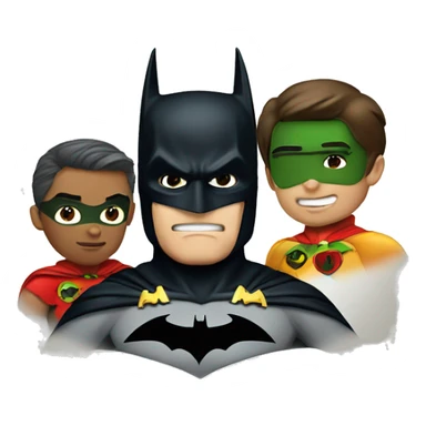Batman and robin sticker