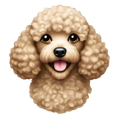 Dog toy poodle sticker