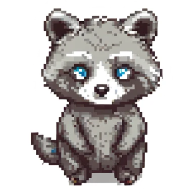 purple raccoon sticker
