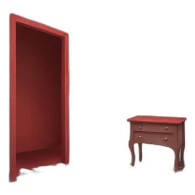 red scary place inside sticker