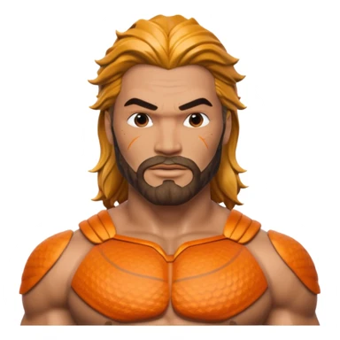 Aquamen head face 3d sticker