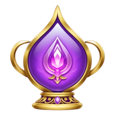 mystical object purple and gold sticker