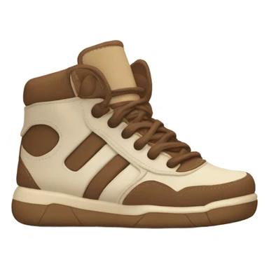 brown and beige tennis shoes sticker